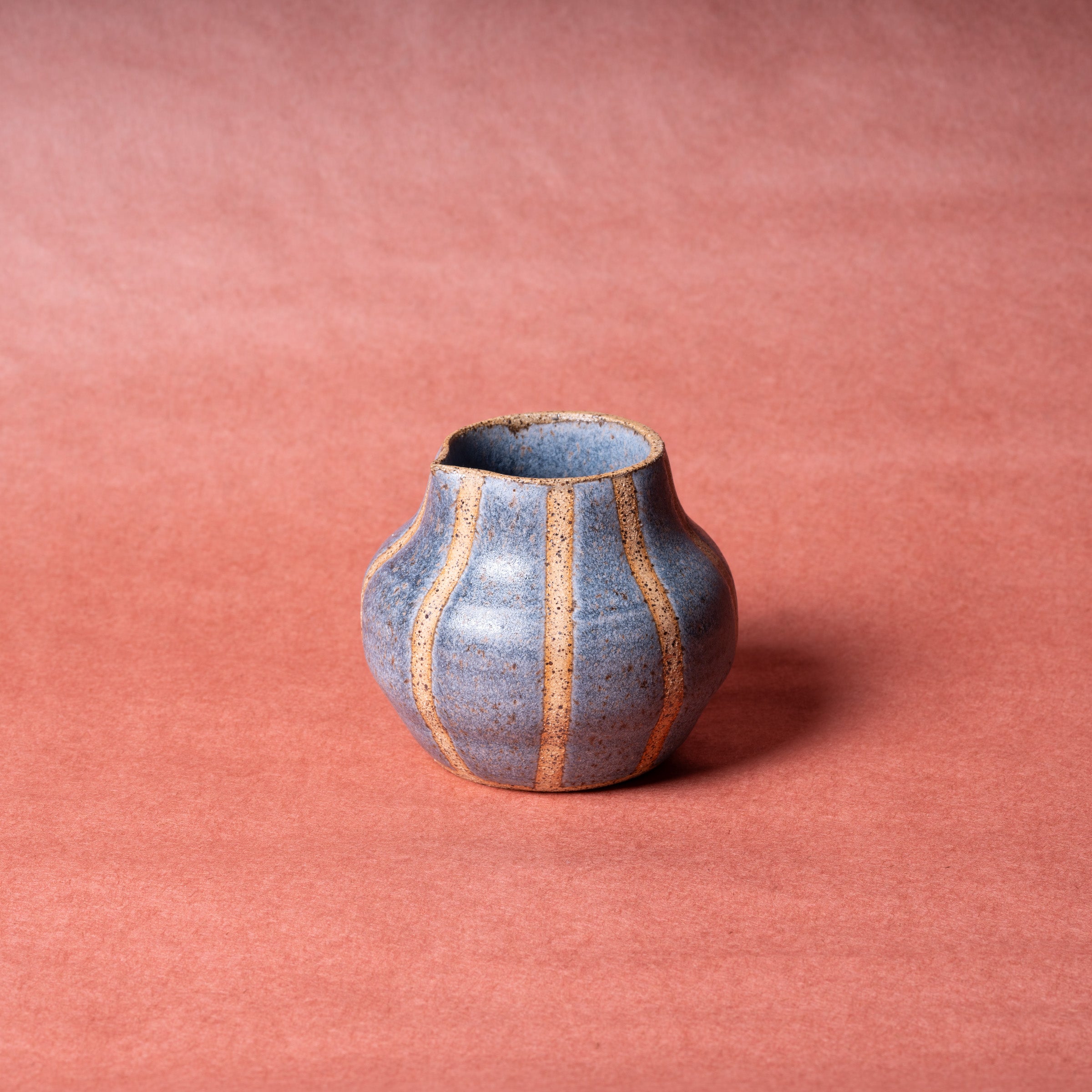 Blue Striped Sauce Bowl