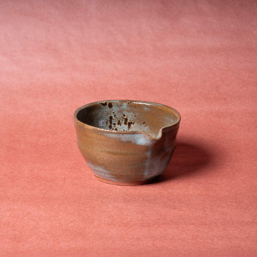 Spouted Cerulean Matcha Bowl