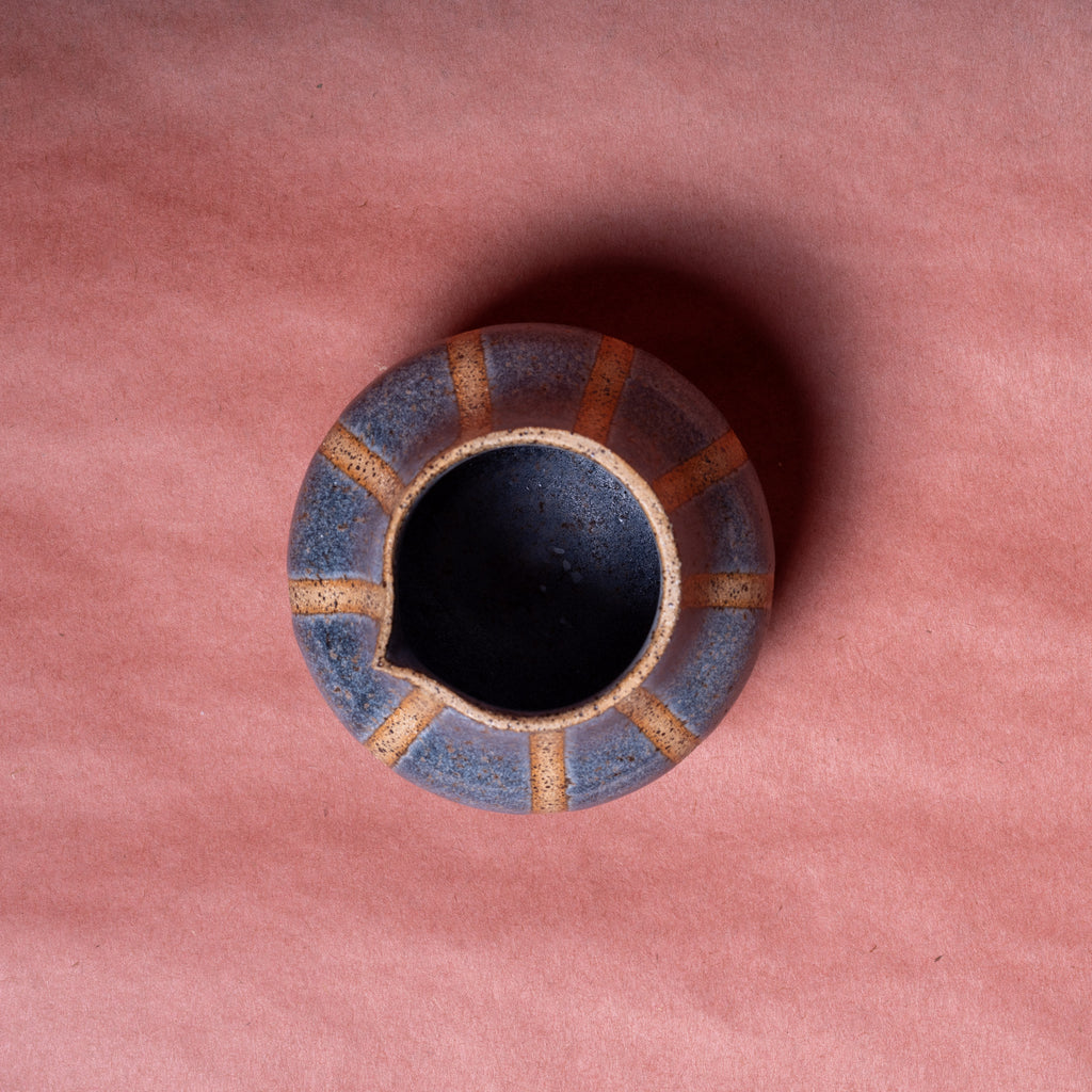 Blue Striped Sauce Bowl