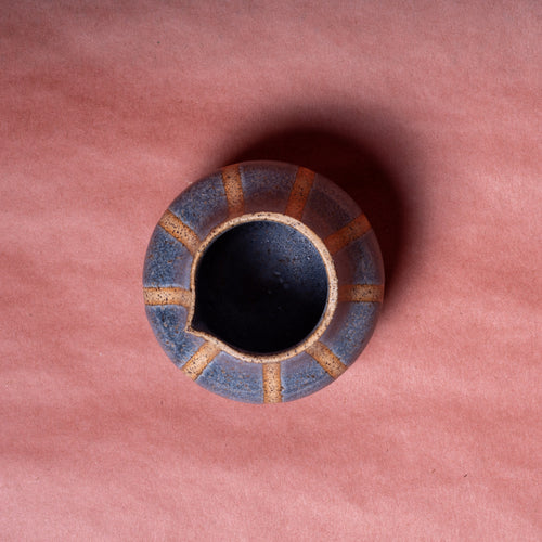 Blue Striped Sauce Bowl